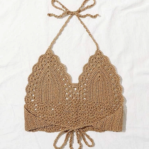 CROCHET HALTER TOP - Picture 3 of 6